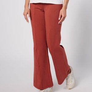 Women With Control 4XP Rust Brown Tummy Control Cotton Jersey Godet Pant NWT